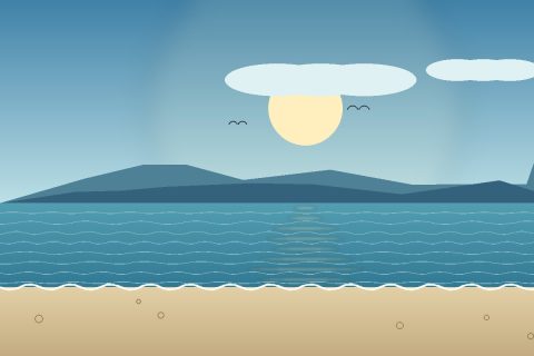 月牙湾沙滩：一湾细沙如银，夏天遛娃踏浪的首选